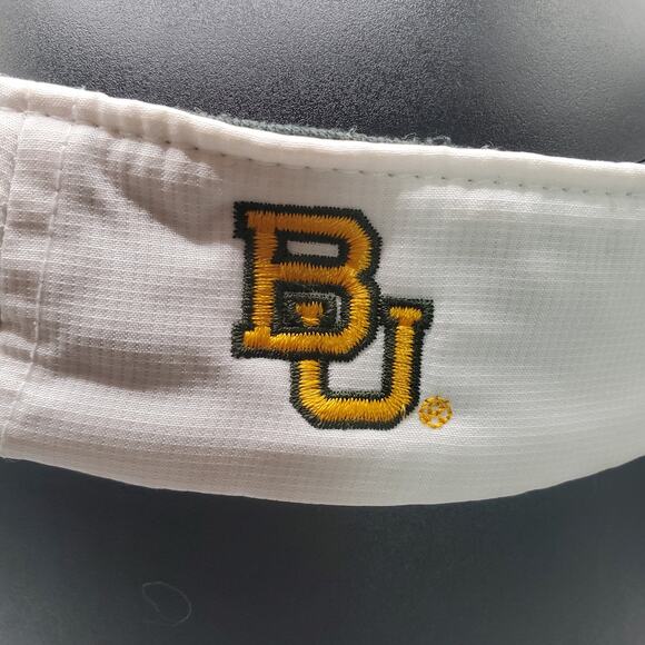 Nike Baylor University Visor BU White Adjustable Golf Tennis Hat NCAA Gear - Picture 3 of 11